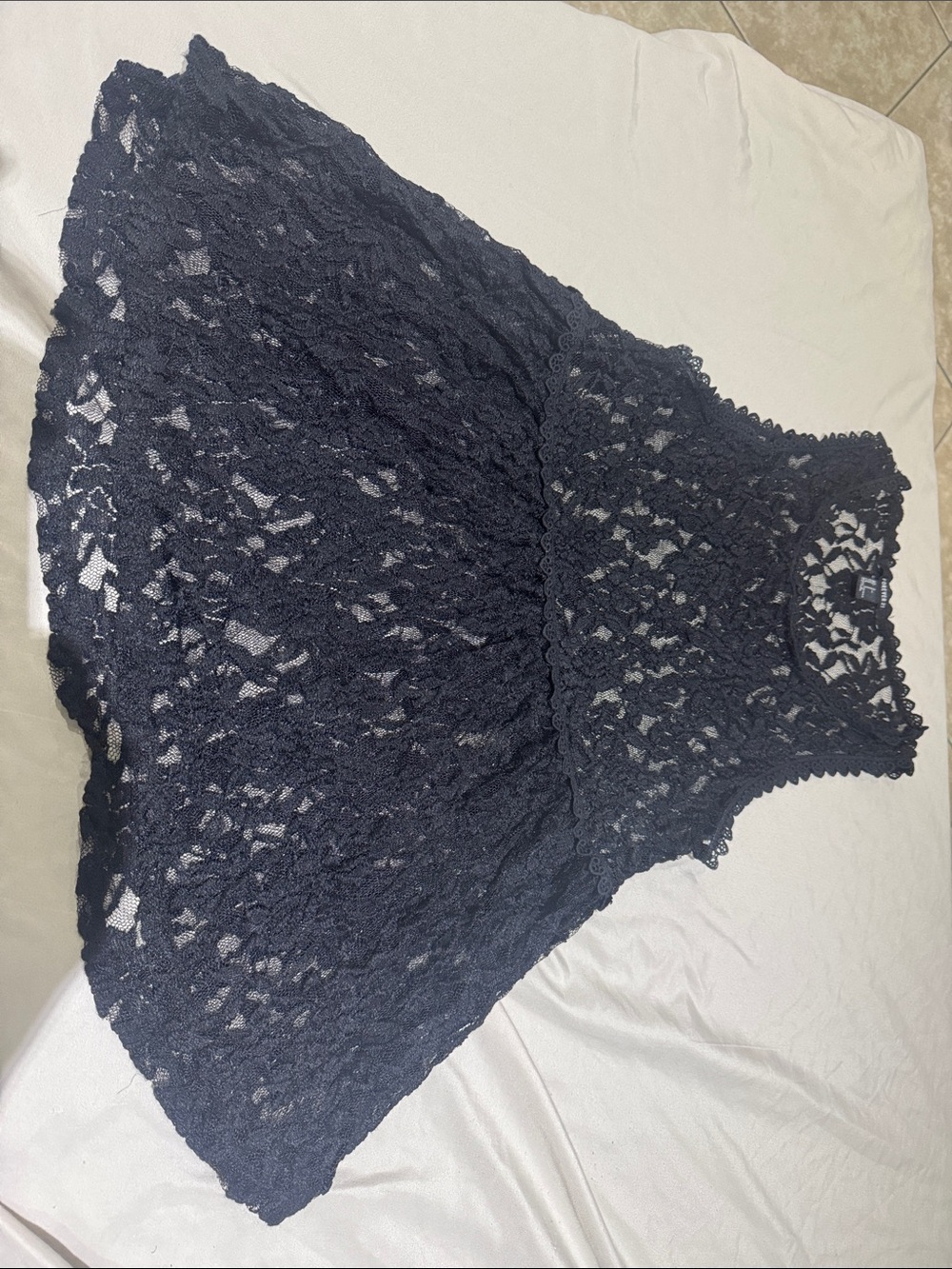 Forever 21 Black Lace Fit-and-Flare Mini Dress